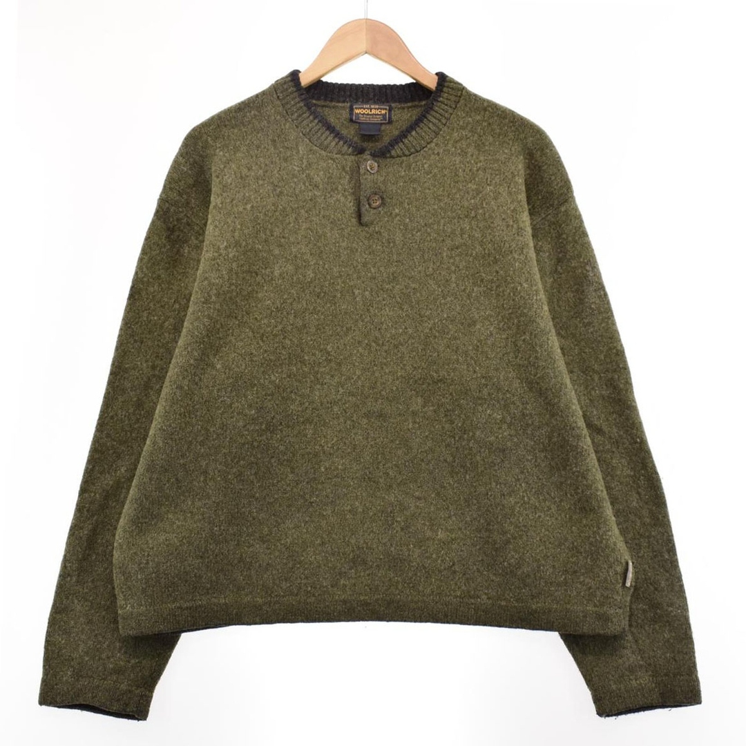 ウールリッチ WOOLRICH ウールニットハーフボタンセーター メンズXL /eaa365431