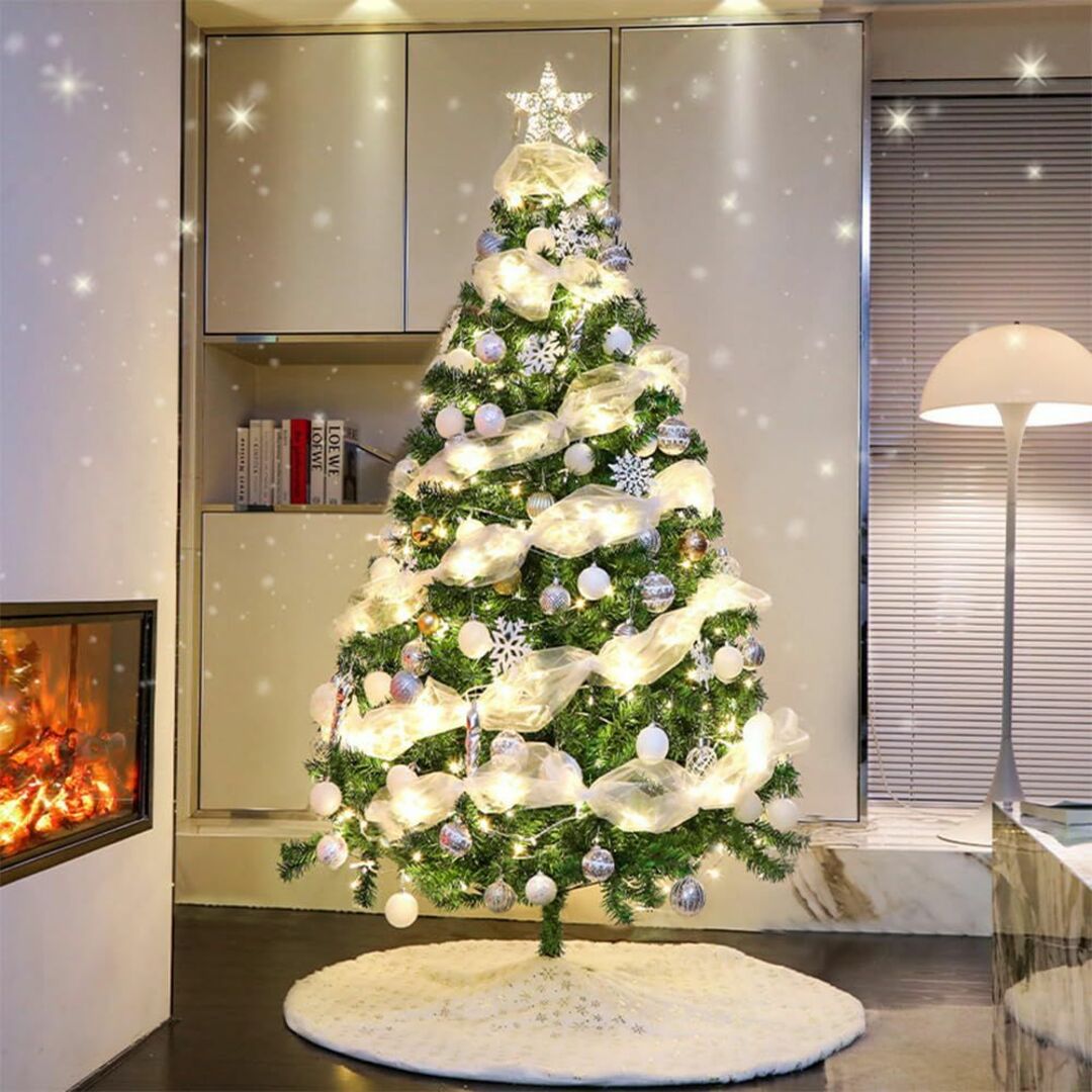 クリスマスツリー 150cm【2023 450枝数】 LED飾りライト クリスマ