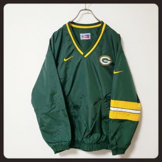 ナイキ(NIKE)の90’s 白タグ NIKE GREEN BAY PACKERS プルオーバー(スウェット)