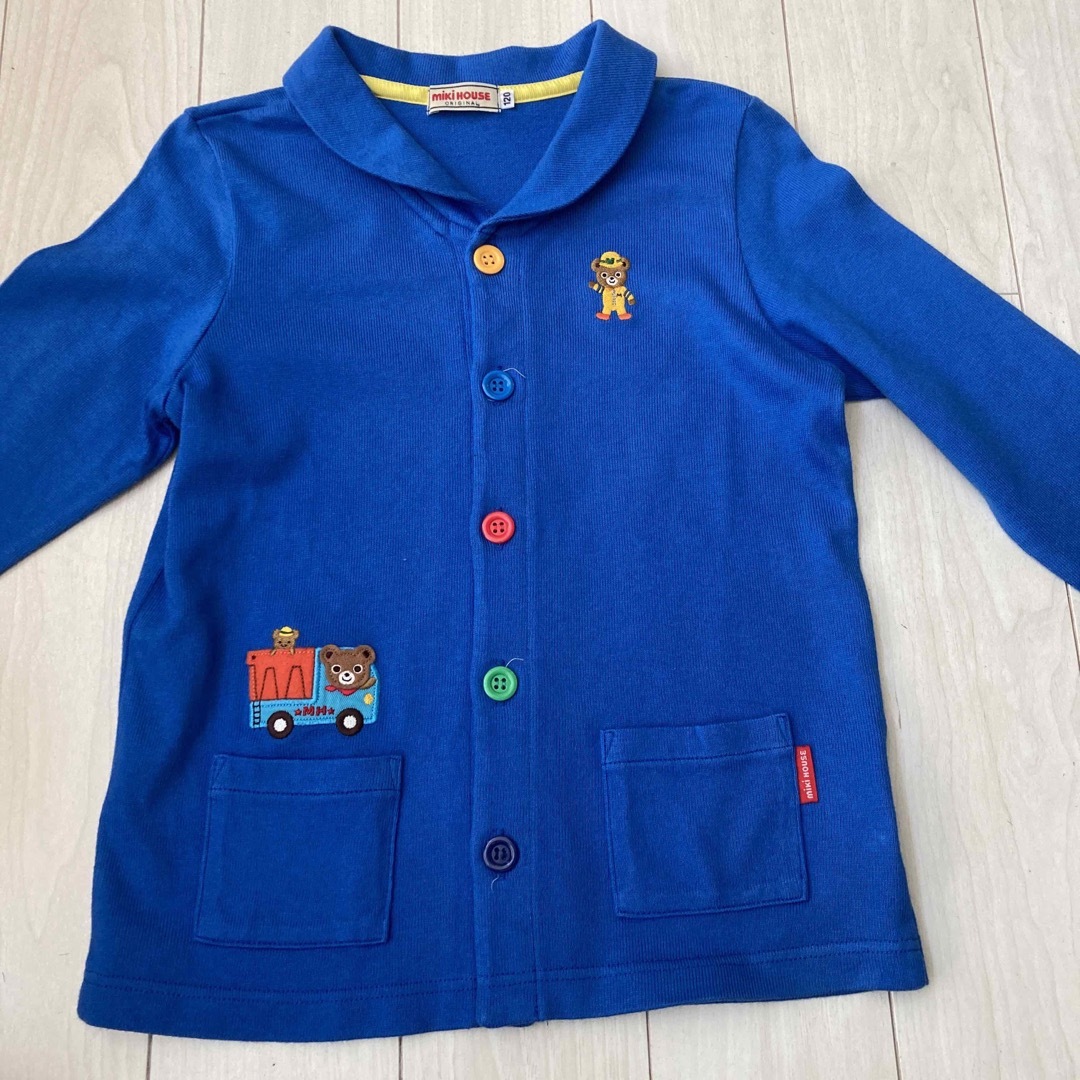 120 ミキハウス プッチーくん カーディガン | フリマアプリ ラクマ