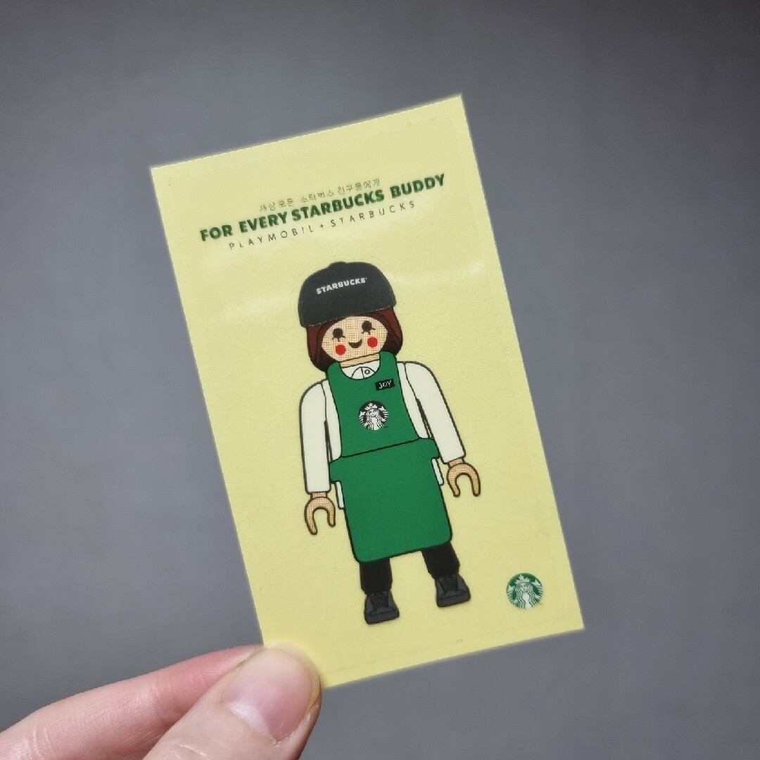 Starbucks(スターバックス)のSTARBUCKS × playmobil ステッカー・3枚セット インテリア/住まい/日用品の文房具(シール)の商品写真