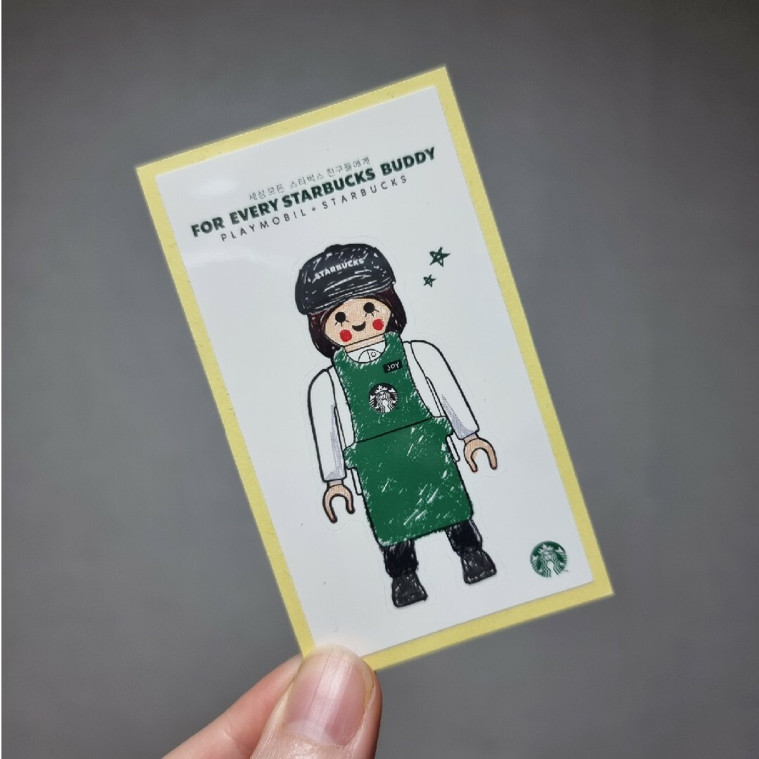 Starbucks(スターバックス)のSTARBUCKS × playmobil ステッカー・3枚セット インテリア/住まい/日用品の文房具(シール)の商品写真