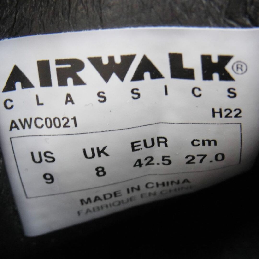 AIRWALK エアウォーク スニーカー DECKOUT スエード ローファー スニーカー グレー系 US9 6