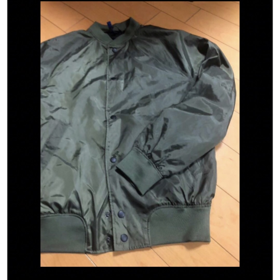 H&M(エイチアンドエム)のＨ＆Ｍカーキラグランブルゾン メンズのジャケット/アウター(ブルゾン)の商品写真
