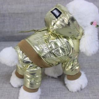 犬服冬着ペットダウンベストジャケット XXL　犬コート　防寒着(ペット服/アクセサリー)