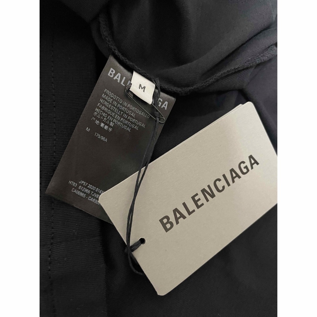Balenciaga(バレンシアガ)の週末価格 新品 balenciaga バレンシアガ ♡ ロゴ Tシャツ 黒 m メンズのトップス(Tシャツ/カットソー(半袖/袖なし))の商品写真