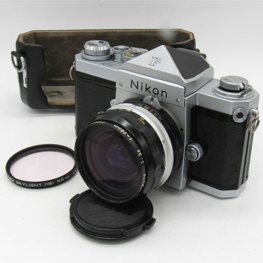 Nikon F アイレベル 富士山マーク + 28mm f3.5 整備済-