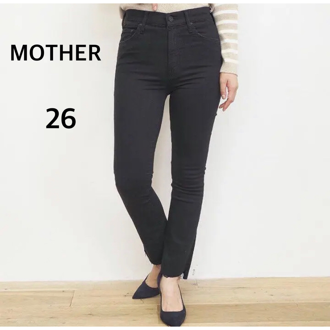 美品✨MOTHER マザー デニムパンツ INSIDER CROP ブラック26