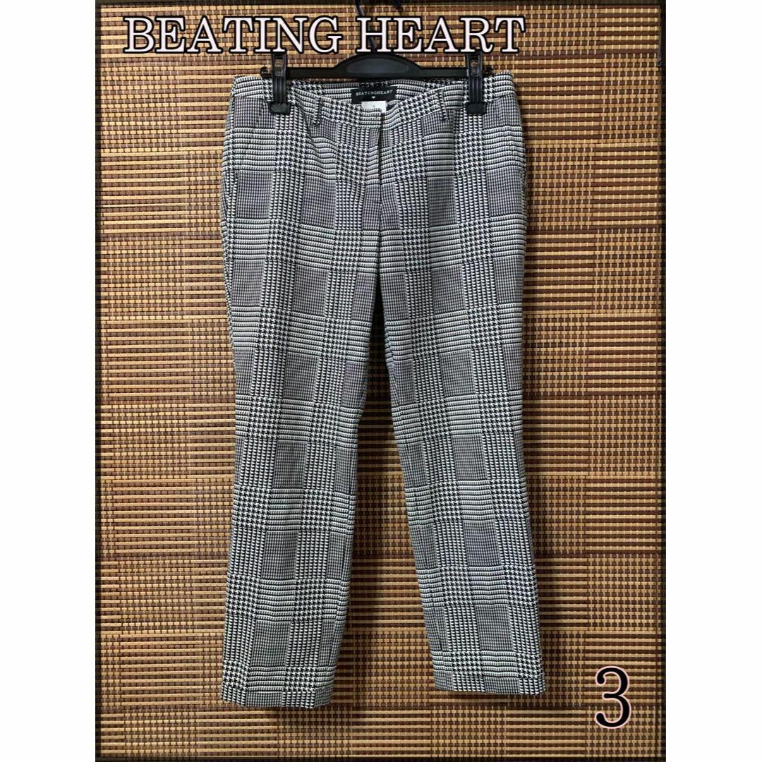 BEATING HEART(ビーティングハート)のBEATING HEART⭐️千鳥格子ストレッチクロップドパンツ⭐️L レディースのパンツ(クロップドパンツ)の商品写真