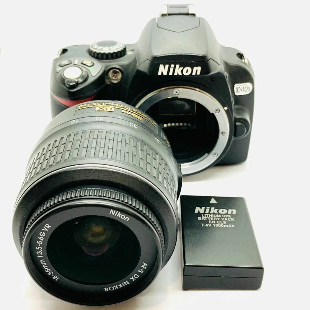 Nikon - 【C3619】ショット数極小 8,491枚☆ NIKON D40x + レンズの