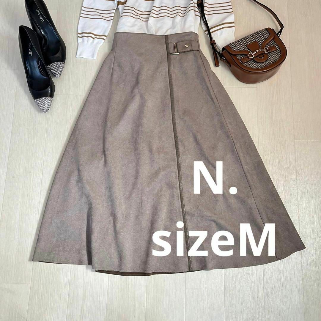 N. スエードロング丈スカート　sizeM