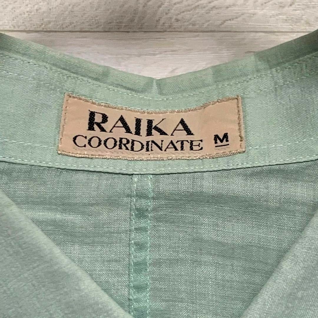 RAIKA(ライカ)のRAIKA　ライカ　メンズ　長袖シャツ　麻100% Ｍサイズ メンズのトップス(シャツ)の商品写真