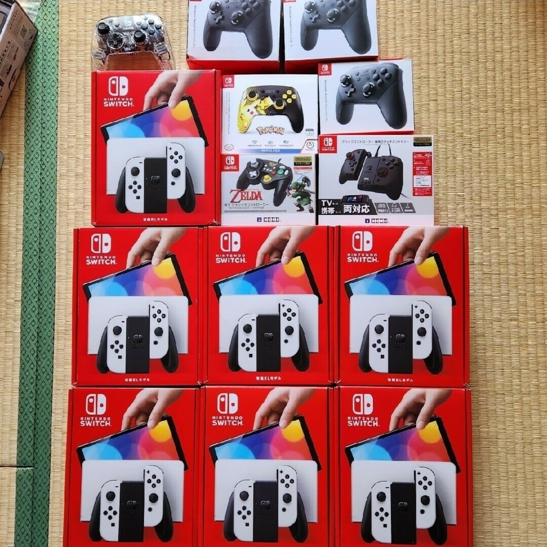 Nintendo Switch 有機ELモデル×７　コントローラー８台セット