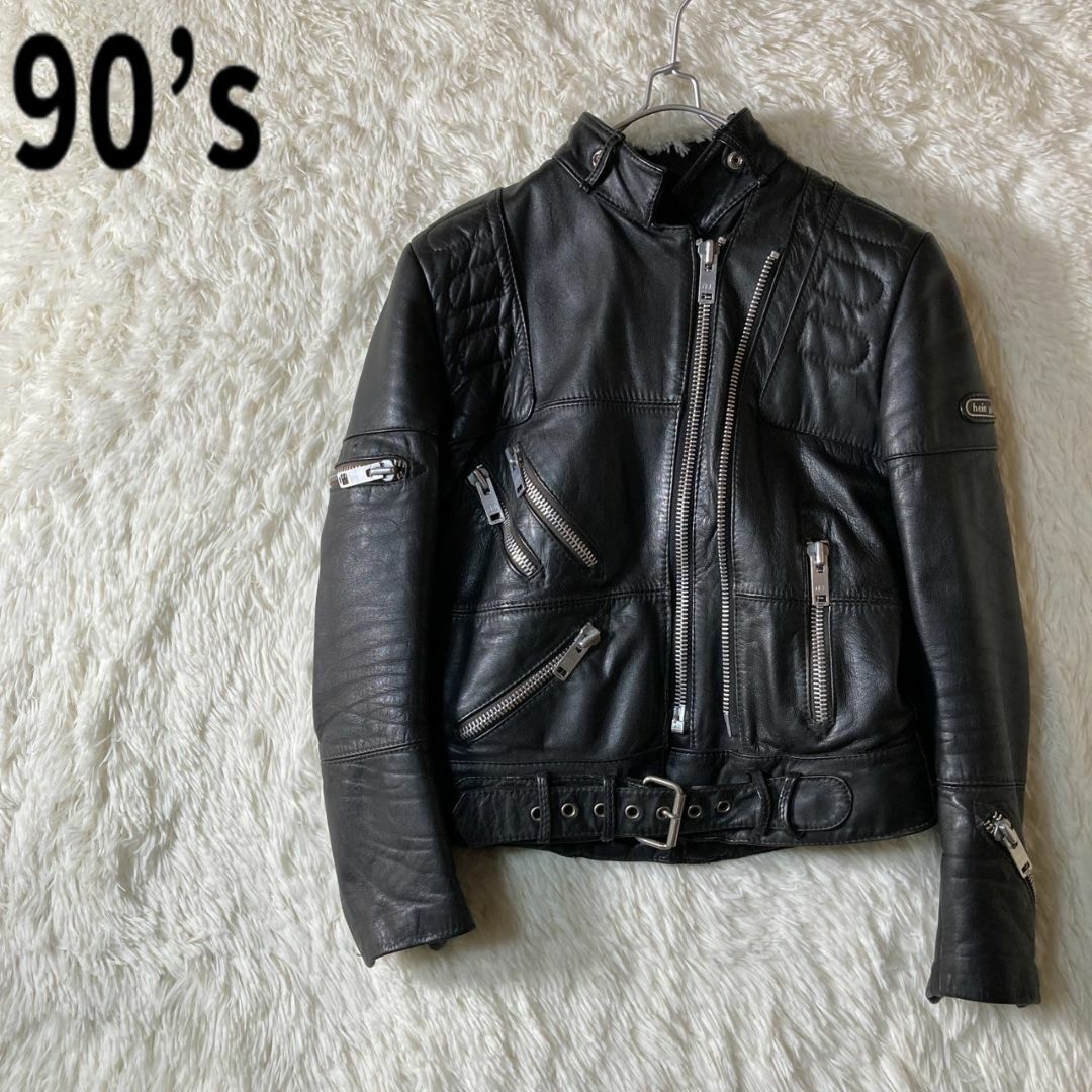 90s hein gericke ハインゲリック レザー ライダースジャケット