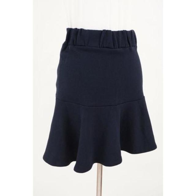 DOUBLE STANDARD CLOTHING(ダブルスタンダードクロージング)のダブルスタンダードクロージング スウェット フレアスカート ネイビー サイズF レディースのスカート(ミニスカート)の商品写真