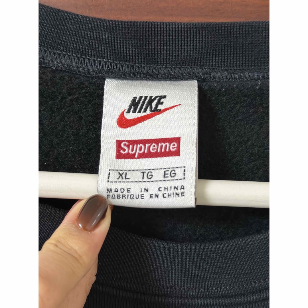 Nike × Supreme コラボ 長袖 トレーナー 入手困難 XL ブラック