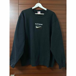 送料込み Supreme Ｍ Cutout Logo Crewneck ブラック