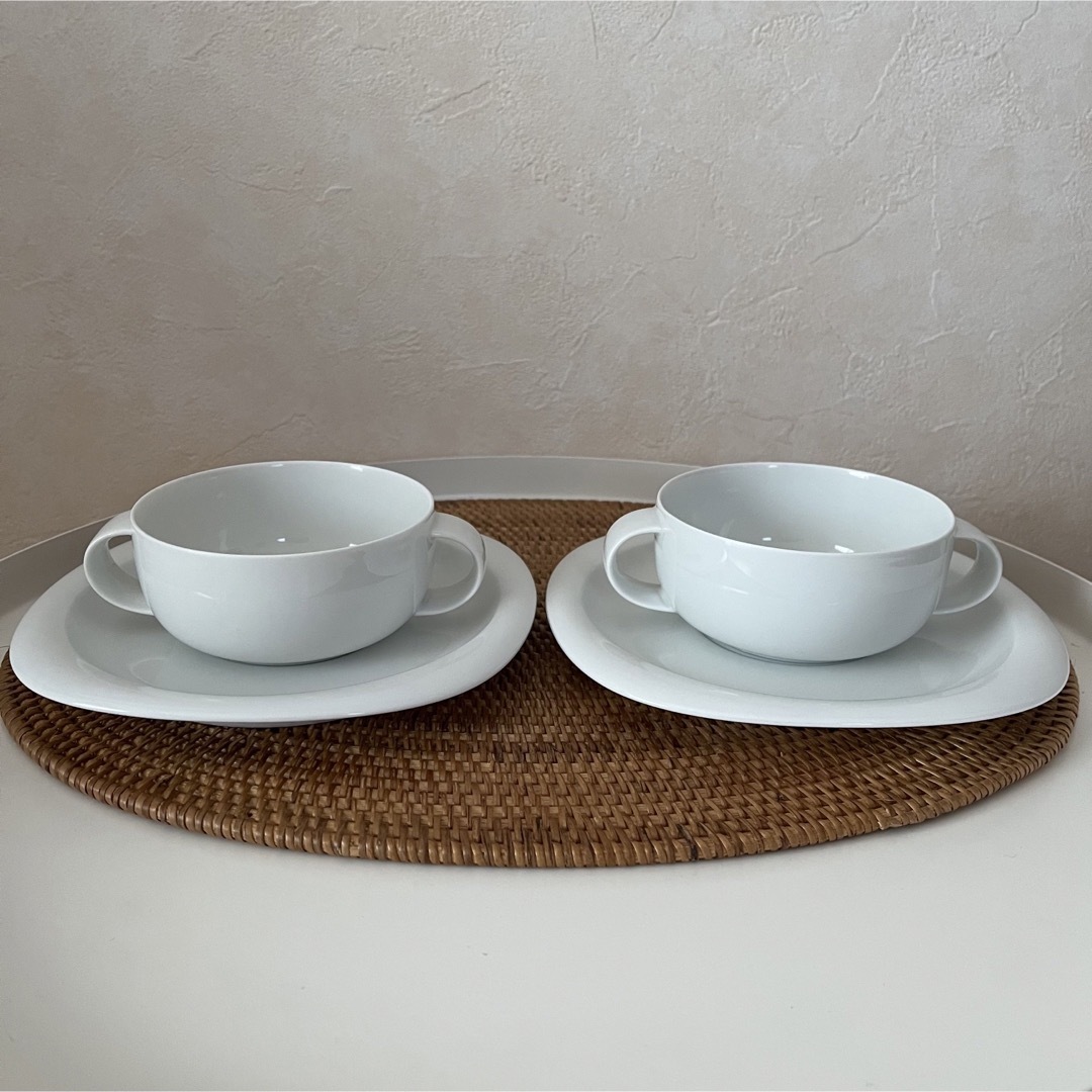 Rosenthal(ローゼンタール)のローゼンタール　スタジオライン　スープカップ&ソーサー  2客セット インテリア/住まい/日用品のキッチン/食器(グラス/カップ)の商品写真