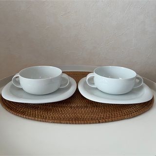 ローゼンタール(Rosenthal)のローゼンタール　スタジオライン　スープカップ&ソーサー  2客セット(グラス/カップ)