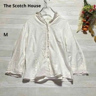 ザスコッチハウス(THE SCOTCH HOUSE)のThe Scotch House スコッチハウス　ブラウス　シャツ　白ホワイト(シャツ/ブラウス(長袖/七分))