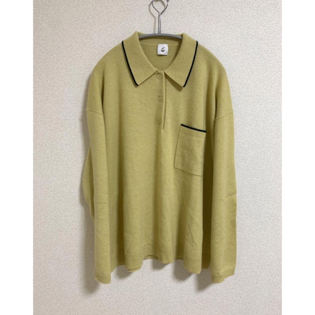 roku CASHMERE BIG SHIRT KNIT PULLOVER 4