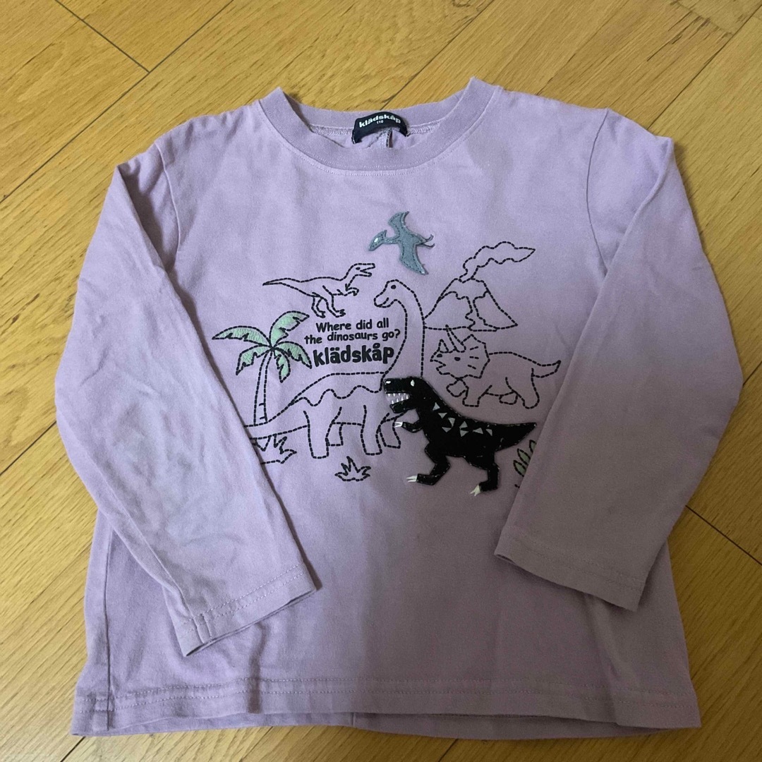 kladskap(クレードスコープ)のクレードスコープ　恐竜　コートとTシャツセット　110 キッズ/ベビー/マタニティのキッズ服男の子用(90cm~)(Tシャツ/カットソー)の商品写真