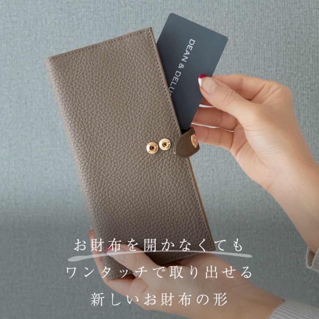 日本製本革 doracoluv Teffy スリムウォレット レディースのファッション小物(財布)の商品写真