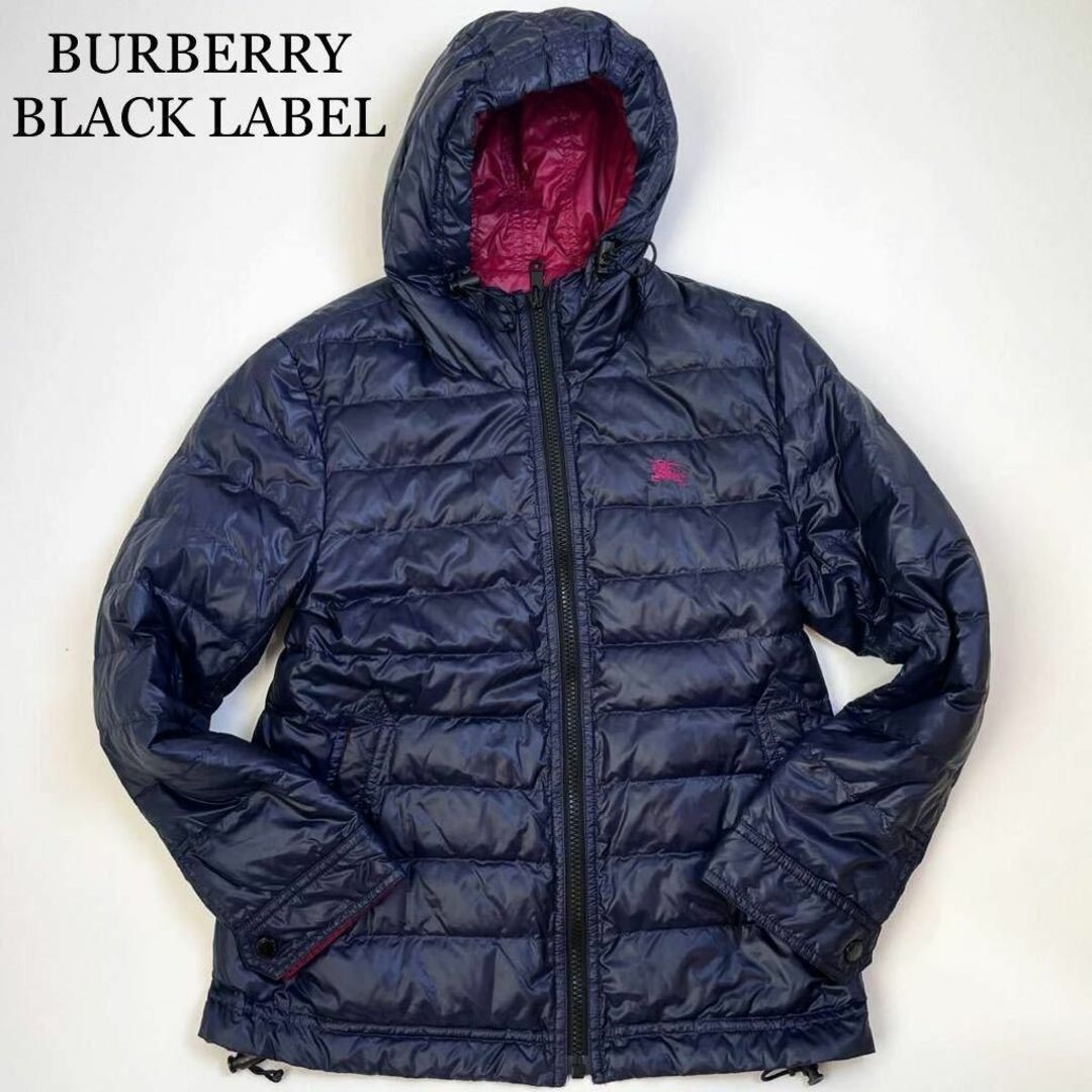 BURBERRYブラックレーベル リバーシブルダウンジャケット LLサイズ 美品-