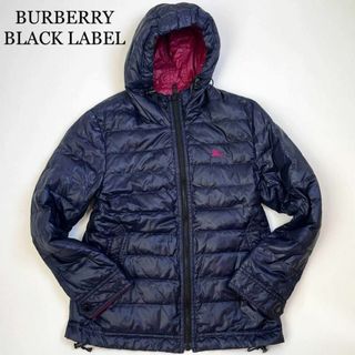 バーバリーブラックレーベル(BURBERRY BLACK LABEL)の【未使用級 LL】バーバリー ブラックレーベル ダウンジャケット リバーシブル(ダウンジャケット)