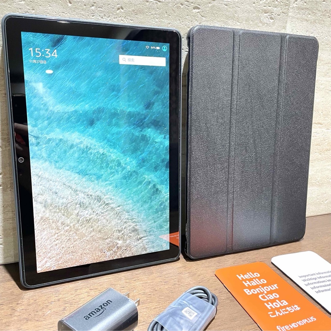 Amazon - Amazon fire HD 10 PLUS 第11世代 カバー付き 中古美品の通販 ...