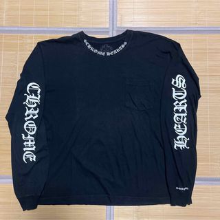 クロムハーツ(Chrome Hearts)のCHROME HEARTS Neck Logo ロンt XL ホースシュー　黒(Tシャツ/カットソー(七分/長袖))