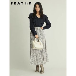 FRAY I.D - 新品未使用品FRAY I.D フレイ アイディー プリントプリーツ