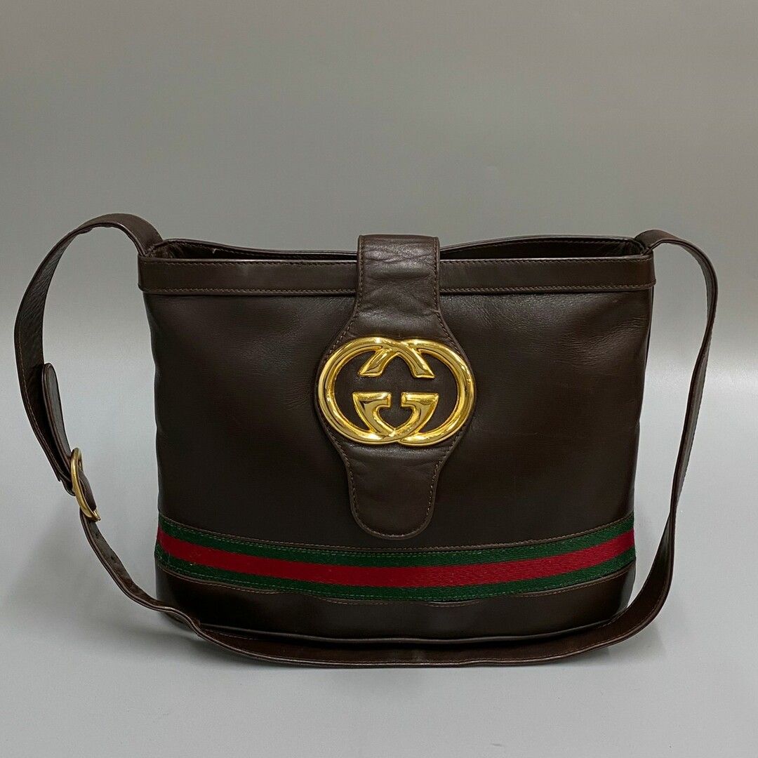 Gucci - 美品 GUCCI グッチ オールドグッチ シェリーライン GG ロゴ