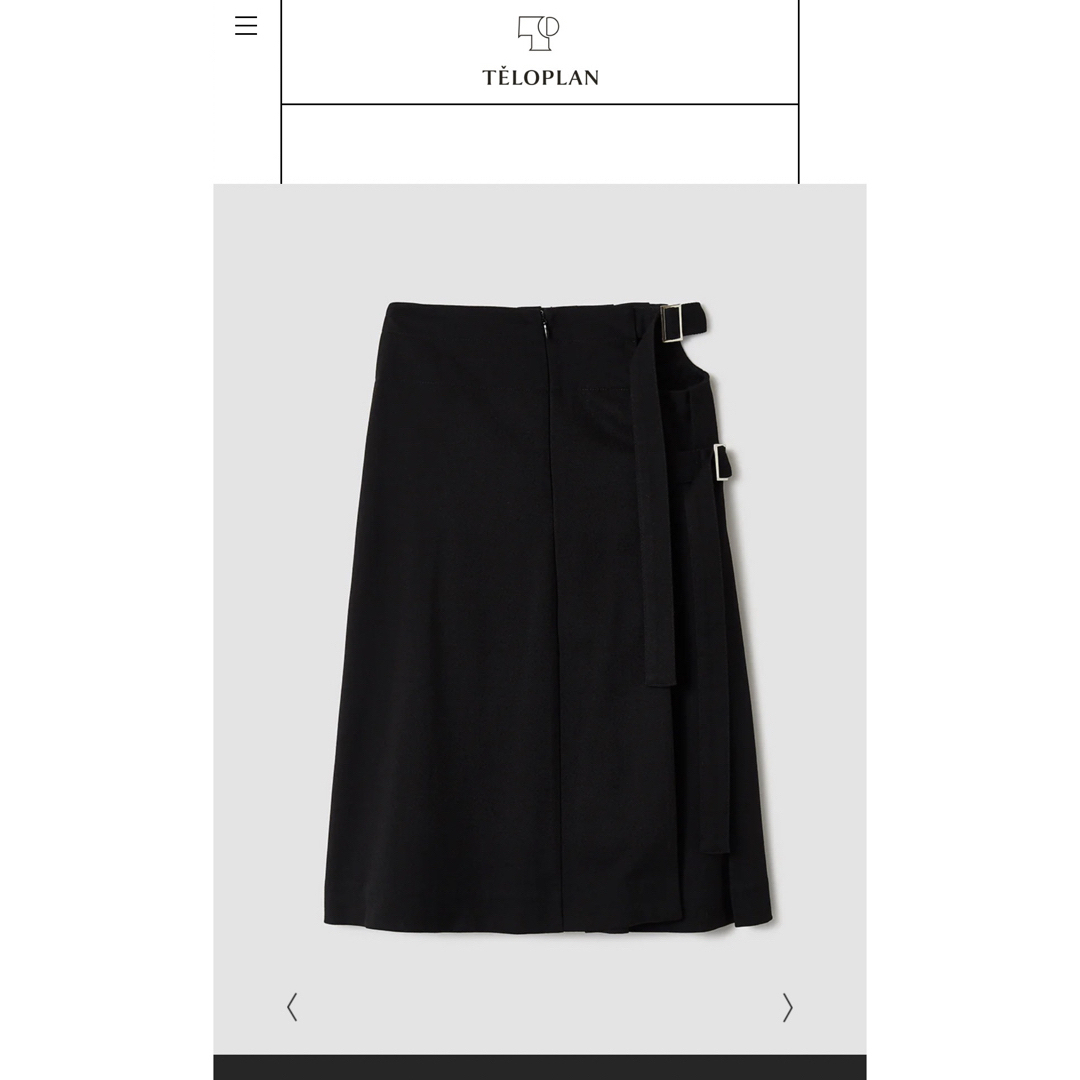 STUDIOUS(ステュディオス)のteloplan obrecht skirt  レディースのスカート(ひざ丈スカート)の商品写真