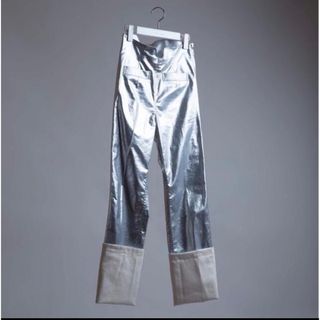 YOHEI OHNO High Waist Metalic Pants / 38(カジュアルパンツ)