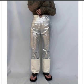 YOHEI OHNO High Waist Metalic Pants / 38の通販 by m｜ラクマ