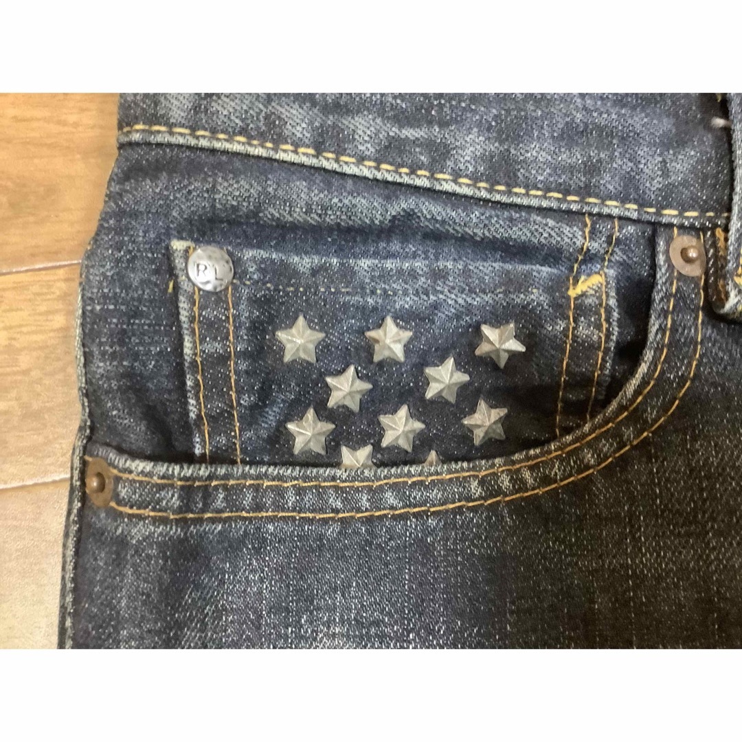 denim&supply スタースタッズボタンフライジーンズ32/32