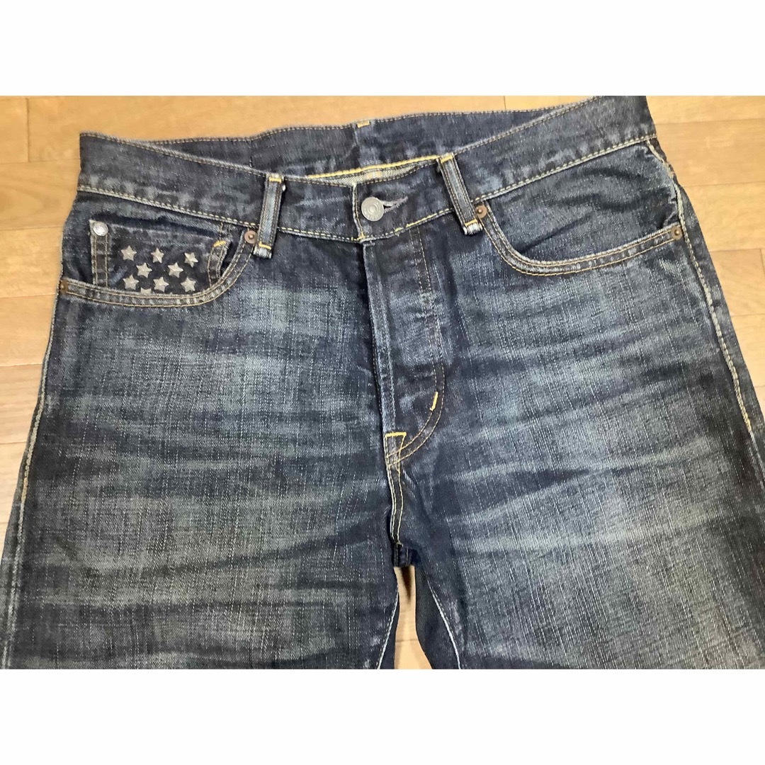 【希少】denim&supply スタースタッズ ボタンフライジーンズ32/32