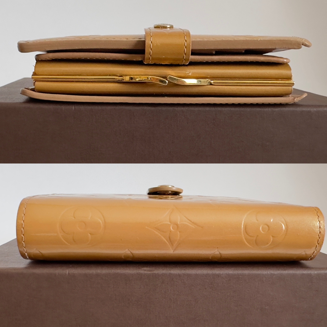 LOUIS VUITTON(ルイヴィトン)のLOUIS VUITTON  ヴェルニ 折り財布 がま口 レディースのファッション小物(財布)の商品写真