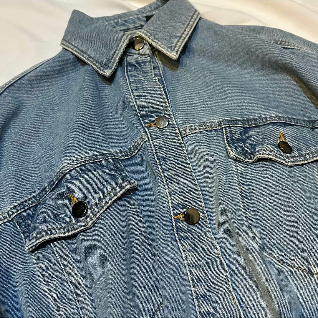 オーバーデニムジャケット　VINTAGE denim レディースのジャケット/アウター(Gジャン/デニムジャケット)の商品写真