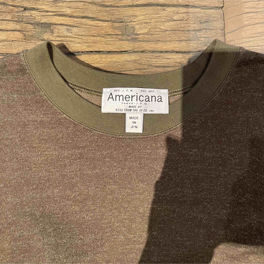 極美品レア★AMERICANA サイドジップ バックプリント ロングワンピース 7