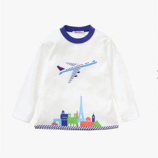 ファミリア(familiar)のファミリア　今季　男の子　長袖飛行機Tシャツ100(Tシャツ/カットソー)