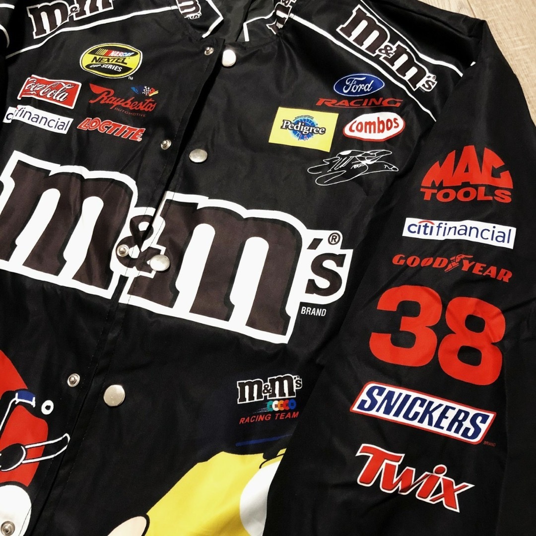 NASCARナスカー/m&m's エムアンドエムズ レーシングジャケット 新品