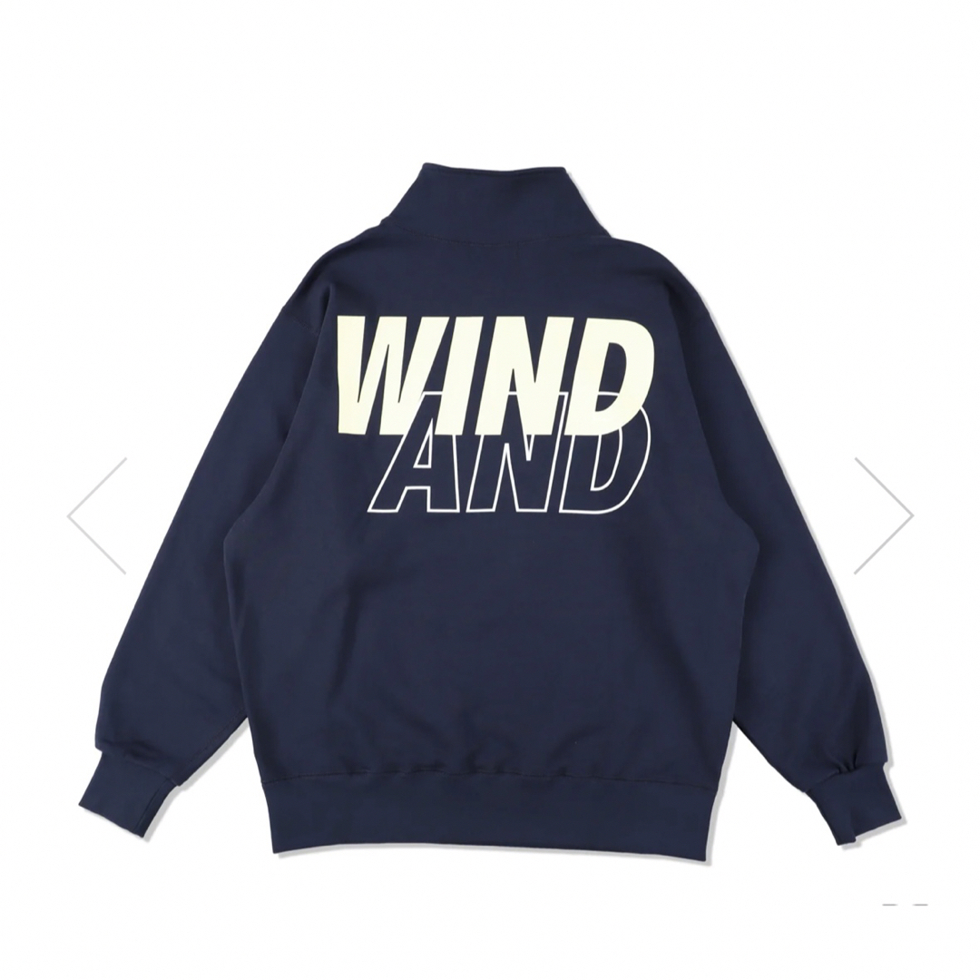 WIND AND SEA HALF ZIP TOPS / BLACK