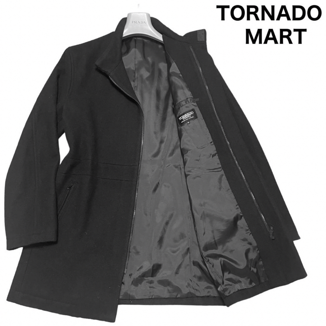 美品　TORNADO MART ハーフコート　スタンドカラー　ジップアップ