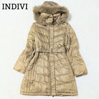 ✨新品タグ付き！INDIVI インディヴィ　シルク　FOXファー付　ジャケット