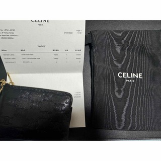 CELINE セリーヌ トリオンフ フック付き コイン & カードポーチ　美品