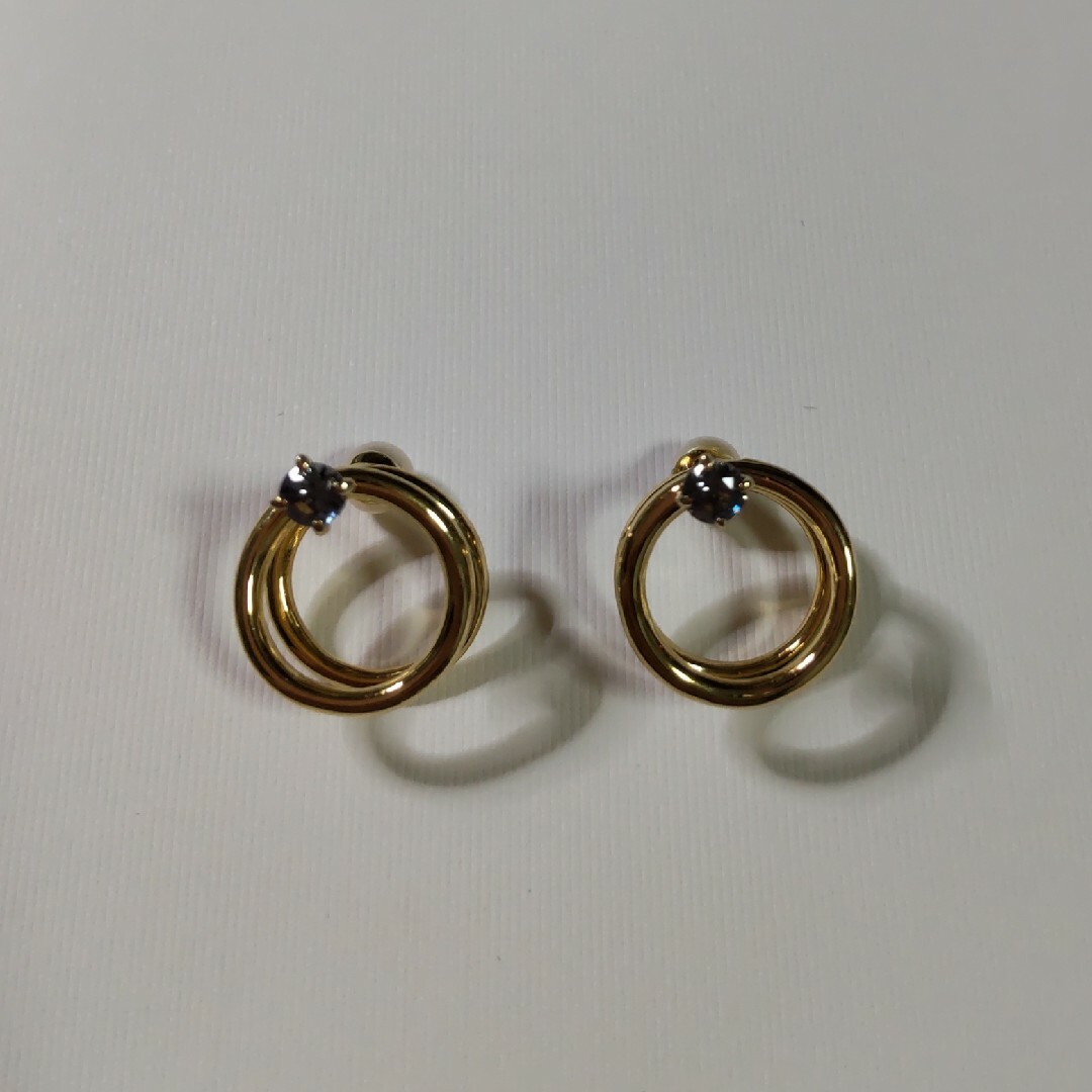 ete - 美品☆エテ ete パール&ビジュー リバーシブル ループイヤリング