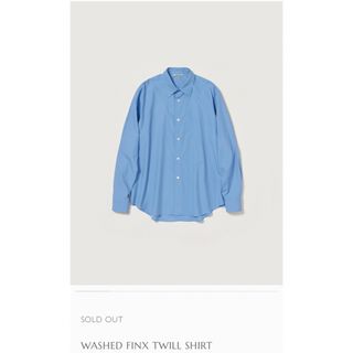 オーラリー(AURALEE)のauralee WASHED FINX TWILL BIG SHIRT 23AW(シャツ)