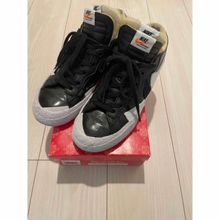 サカイ(sacai)のsacai × Nike ブレーザー　ロー　ブラック　パテント　レザー(スニーカー)